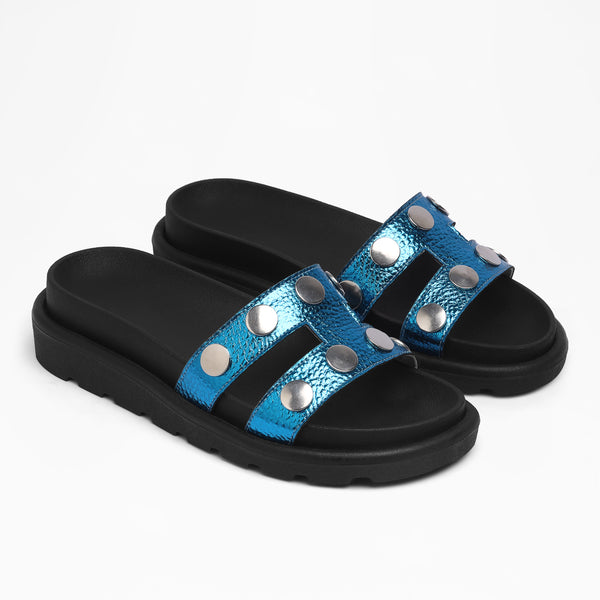 Puffy Single Band Flat - Blue