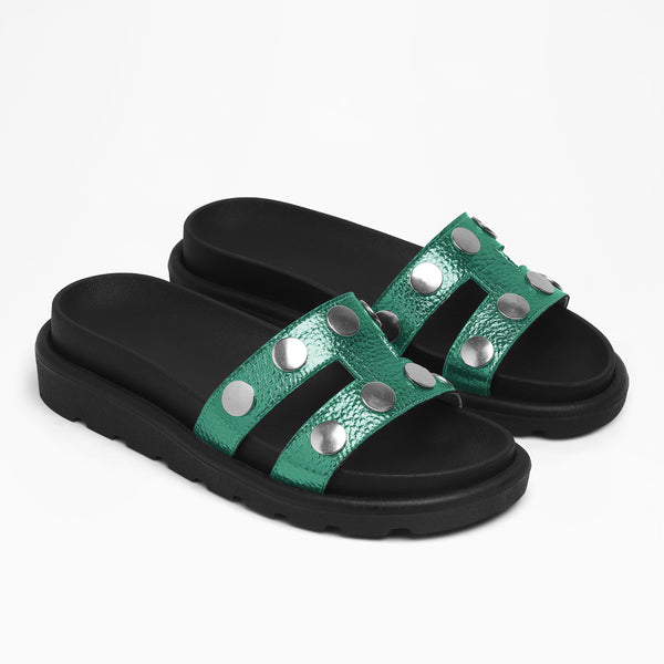 Puffy Single Band Flat - Green