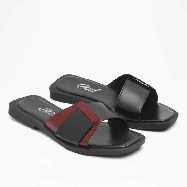 Minimalist Toe Loop Flat - Marron