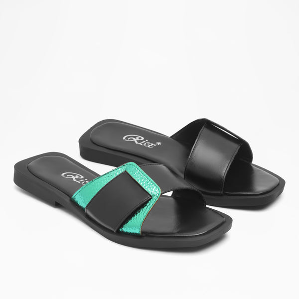 Minimalist Toe Loop Flat - Green