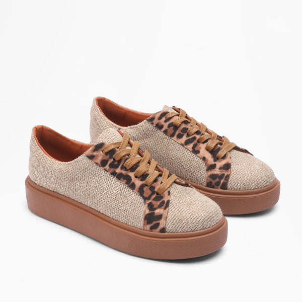 Casual Woven Sneakers - Tiger
