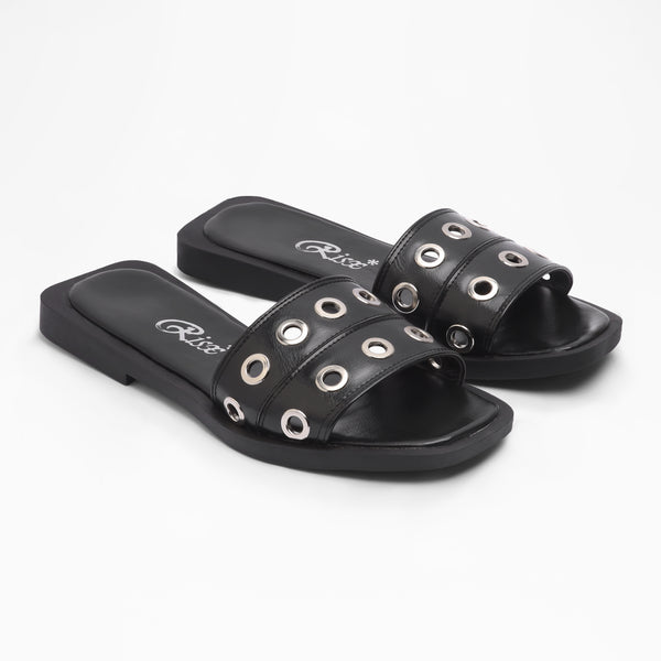 Braided Diagonal Strap - Black
