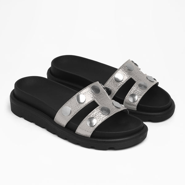 Puffy Single Band Flat - Silver