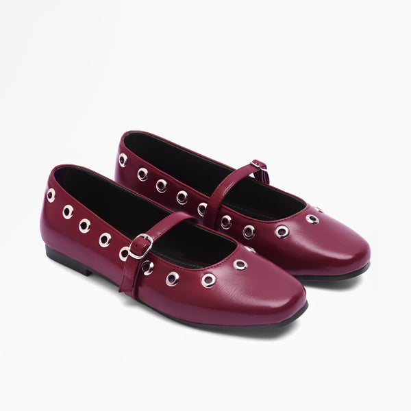 Multi-Strap Woven Thong Flats - Marron