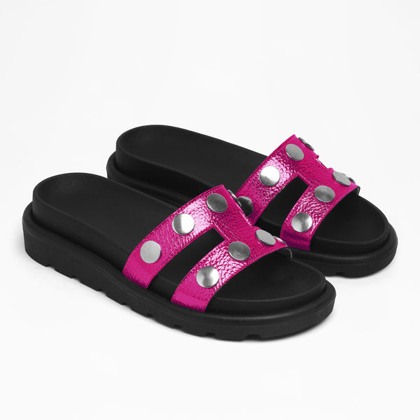 Puffy Single Band Flat - Purple