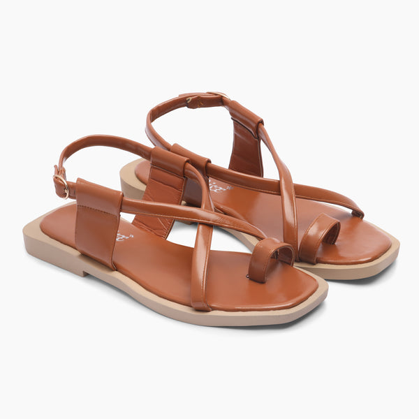 Circular Ornament Flat Slides - Camel